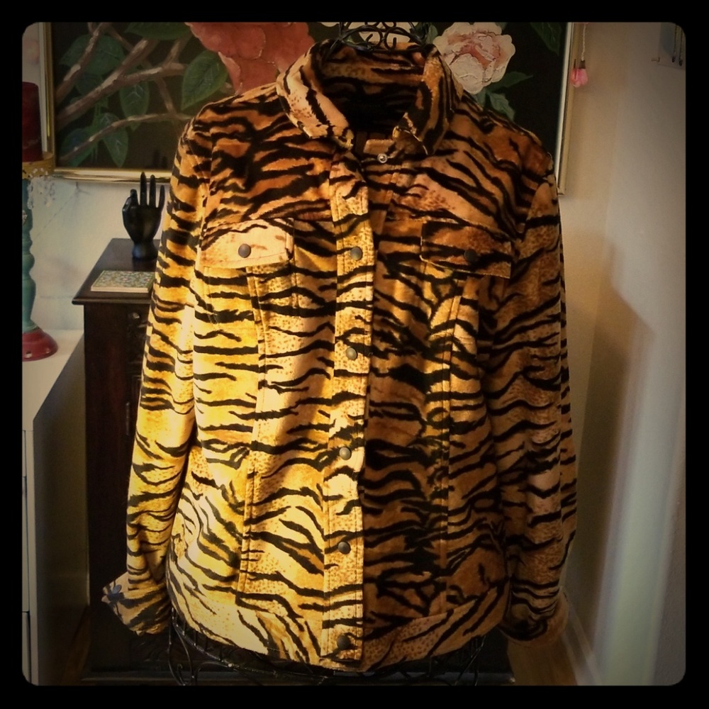 Funky Tiger Print Jacket